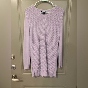 Tunic length lilac lands’ end sweater